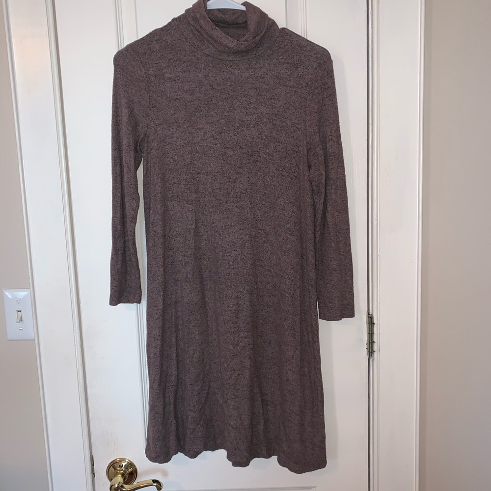 Turtleneck swing dress
